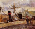 bateaux à vapeur 1883 Camille Pissarro